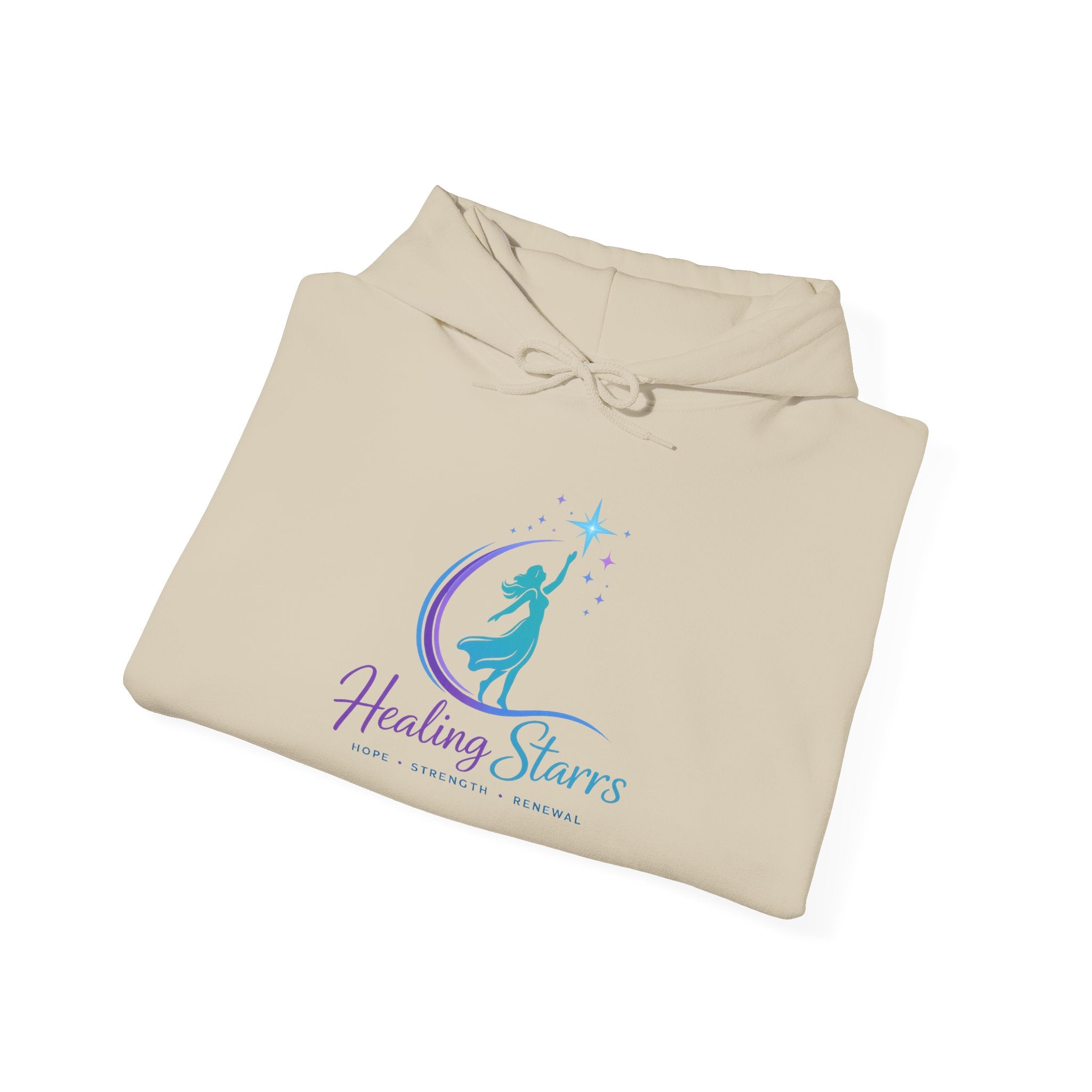 Hoodie — Healing Stars Logo with "Psalm 30:2" Sleeve Faith Pullover