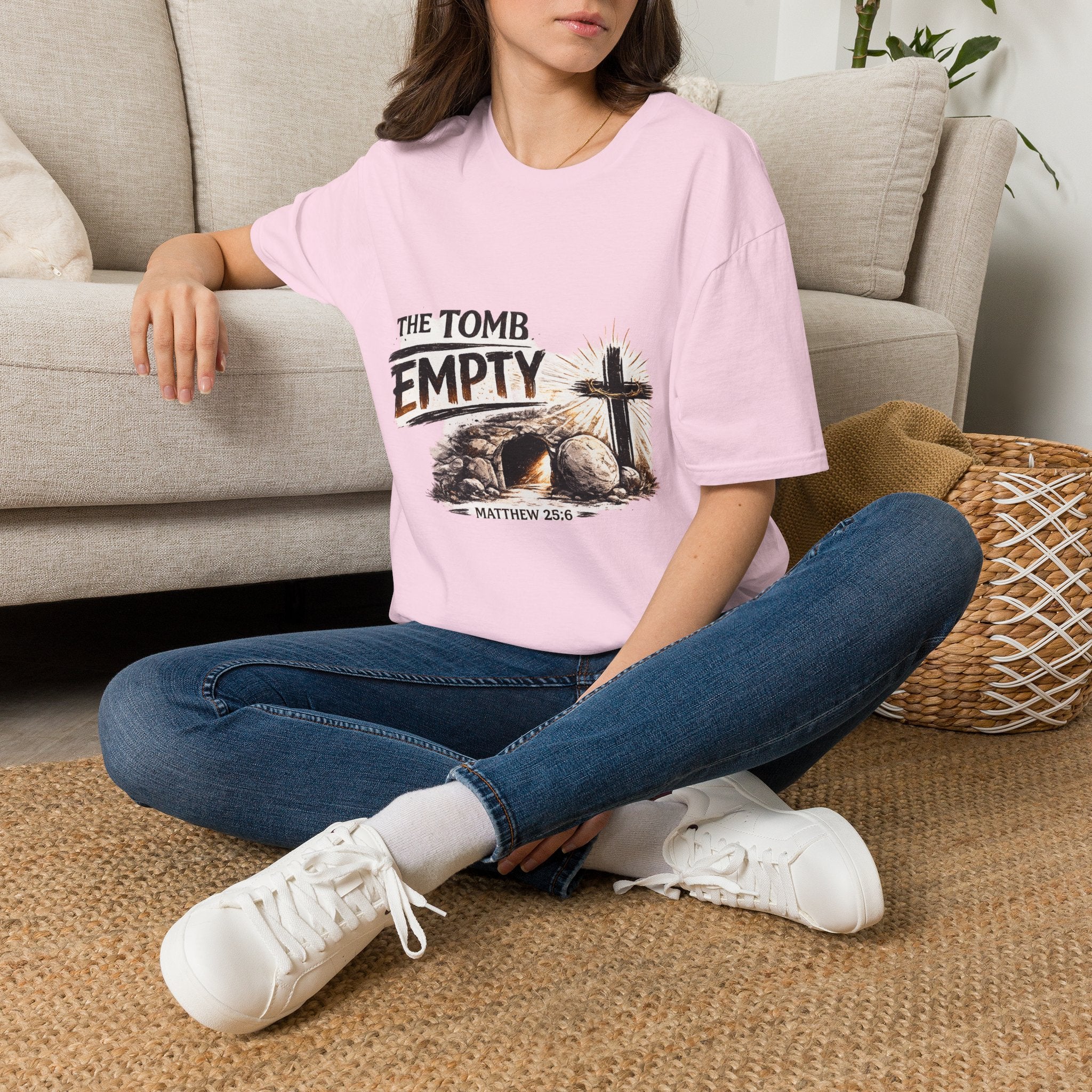 Christian Easter T-Shirt — "The Tomb Empty" Resurrection Tee