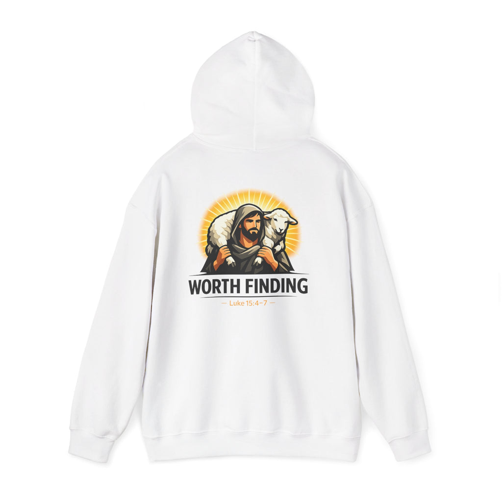 Worth Finding Hoodie — Christian Shepherd & Lamb Graphic Pullover