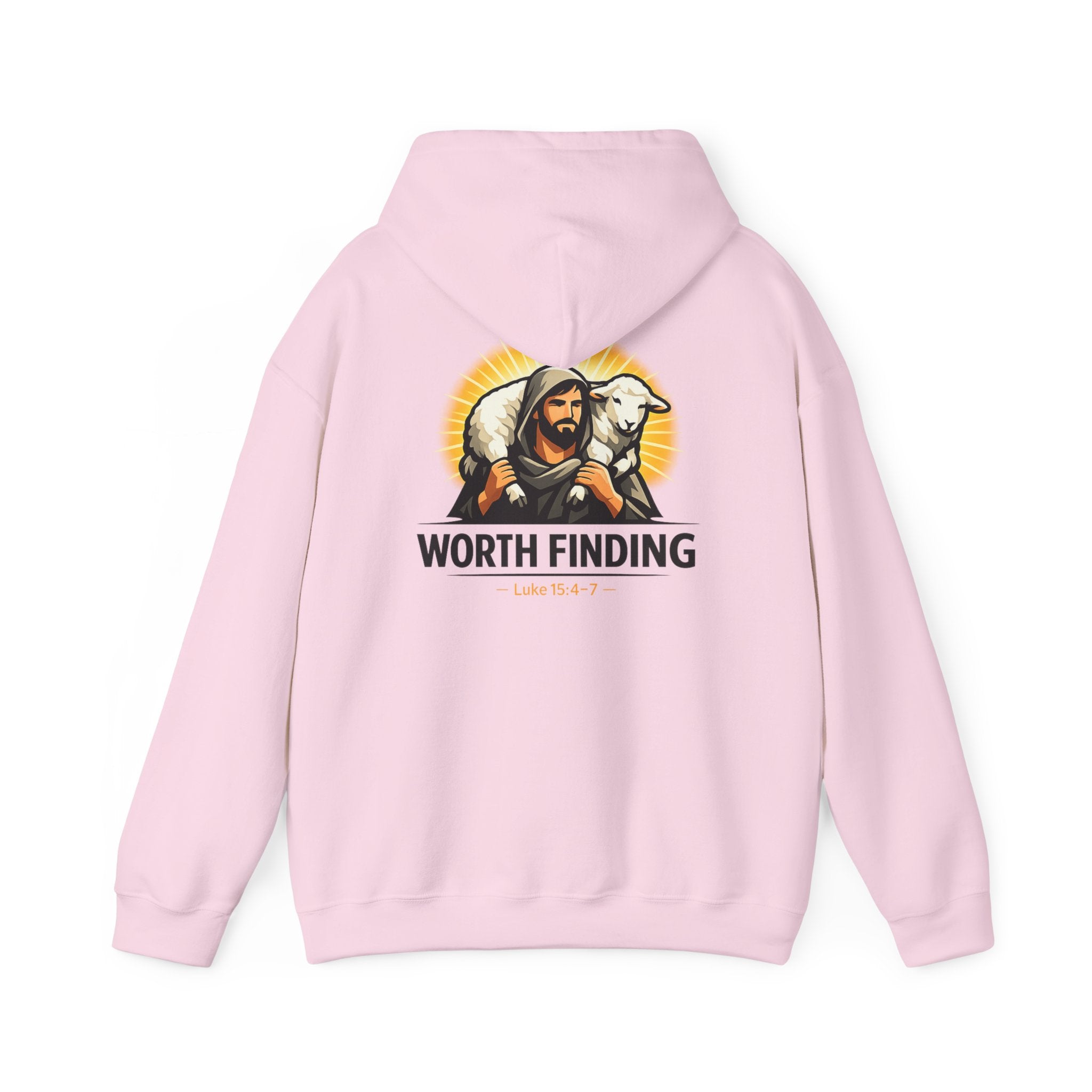 Worth Finding Hoodie — Christian Shepherd & Lamb Graphic Pullover