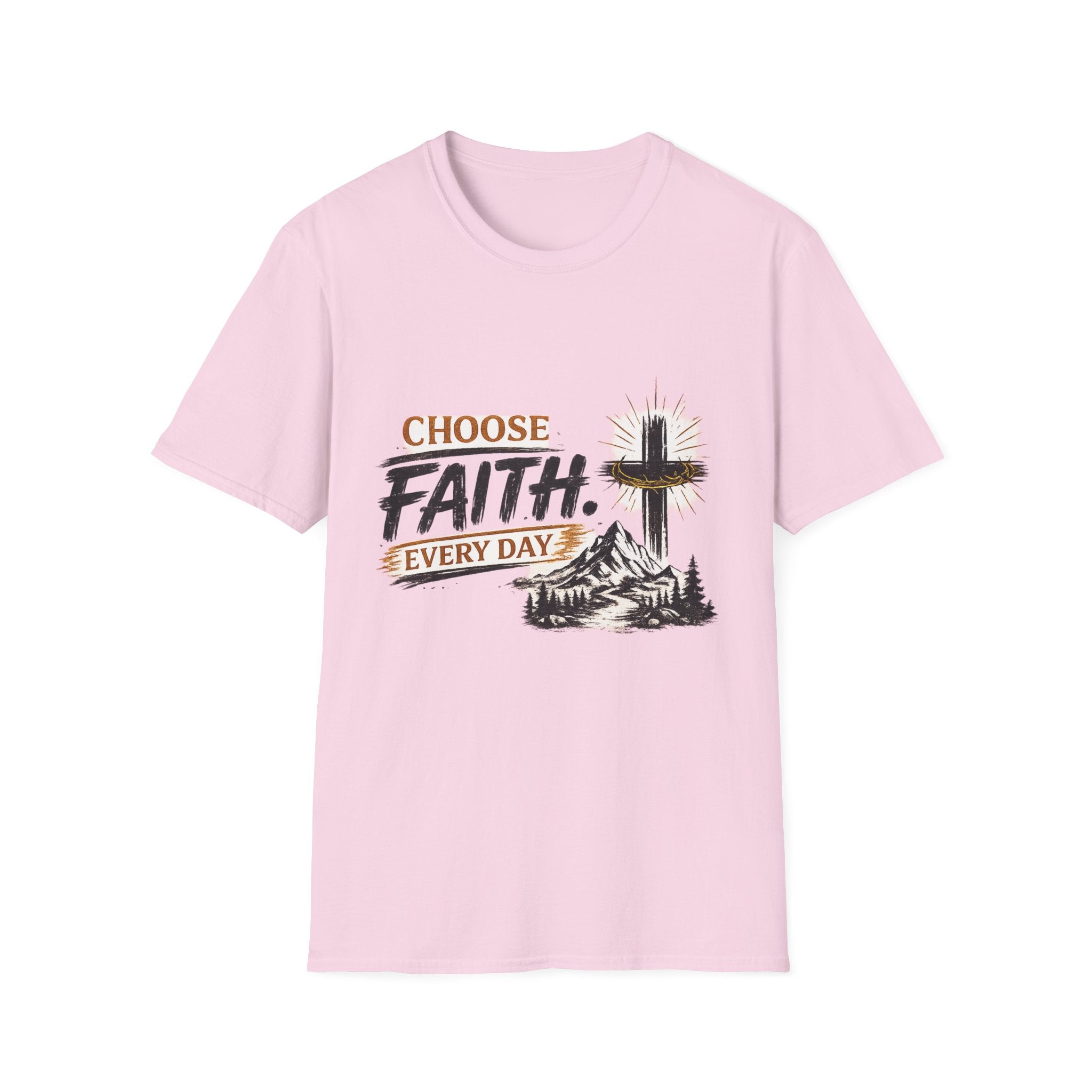 Faith T-Shirt — "Choose Faith Every Day" Christian Graphic Tee