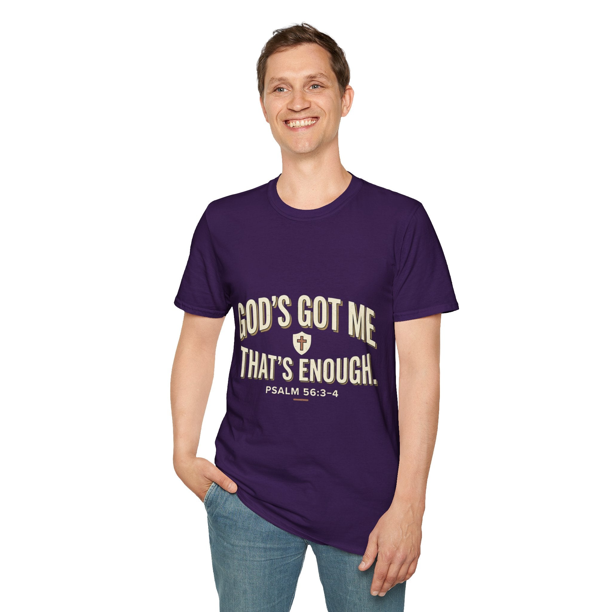 God's Got Me T-Shirt — Inspirational Christian Tee ("God's Got Me, That's Enough")