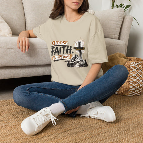 Faith T-Shirt — "Choose Faith Every Day" Christian Graphic Tee