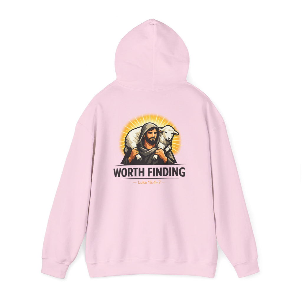 Worth Finding Hoodie — Christian Shepherd & Lamb Graphic Pullover