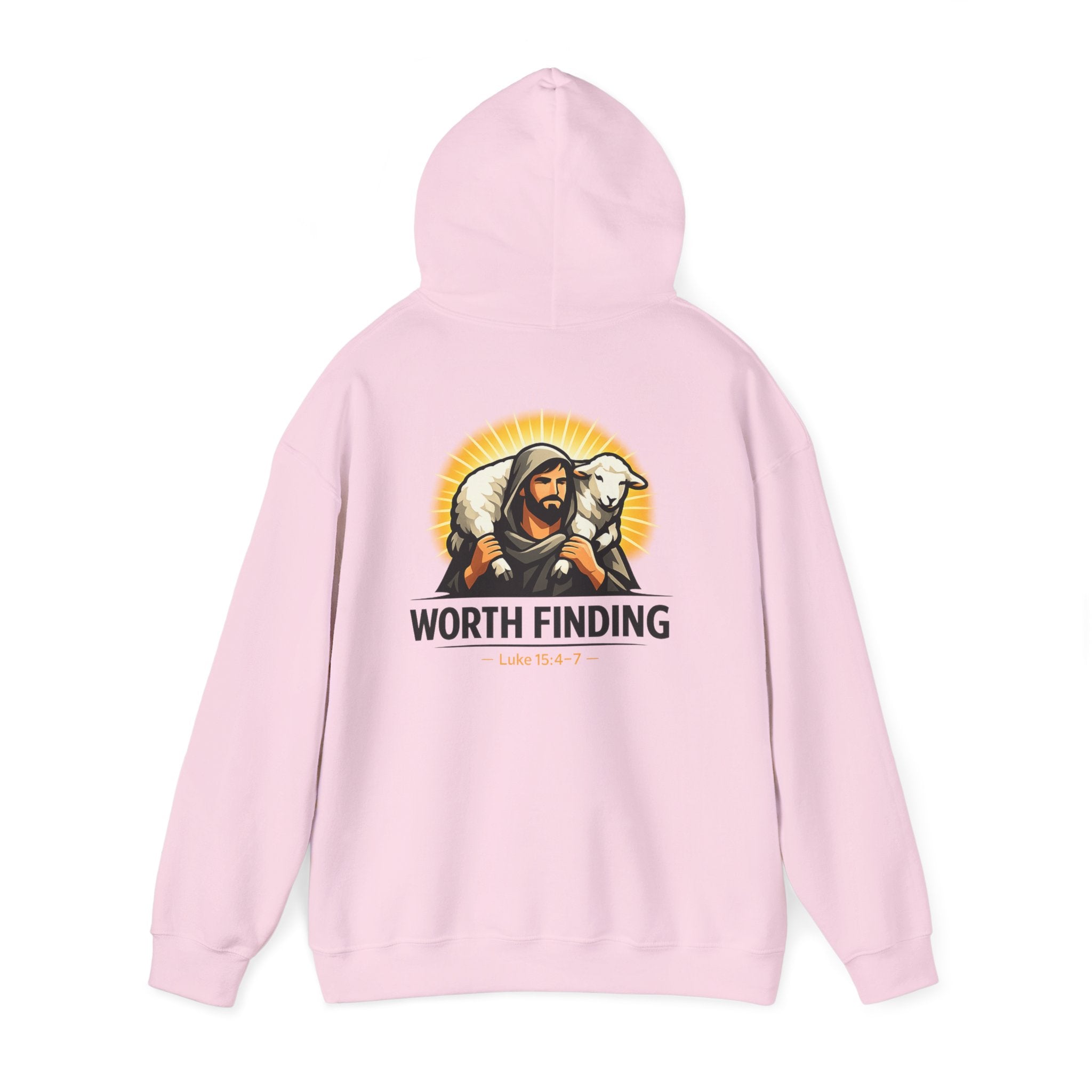 Worth Finding Hoodie — Christian Shepherd & Lamb Graphic Pullover