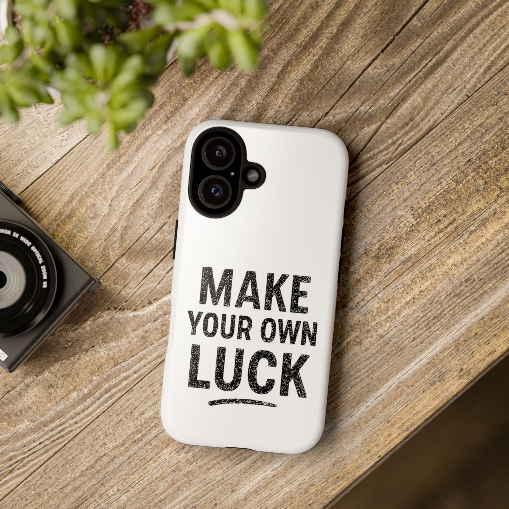 Make Your Own Luck Phone Case – Motivational Protective iPhone Cover