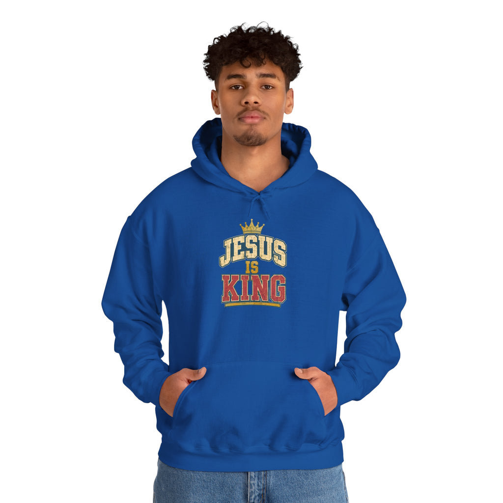 Jesus Is King Hoodie - Christian Faith Crown Sweatshirt
