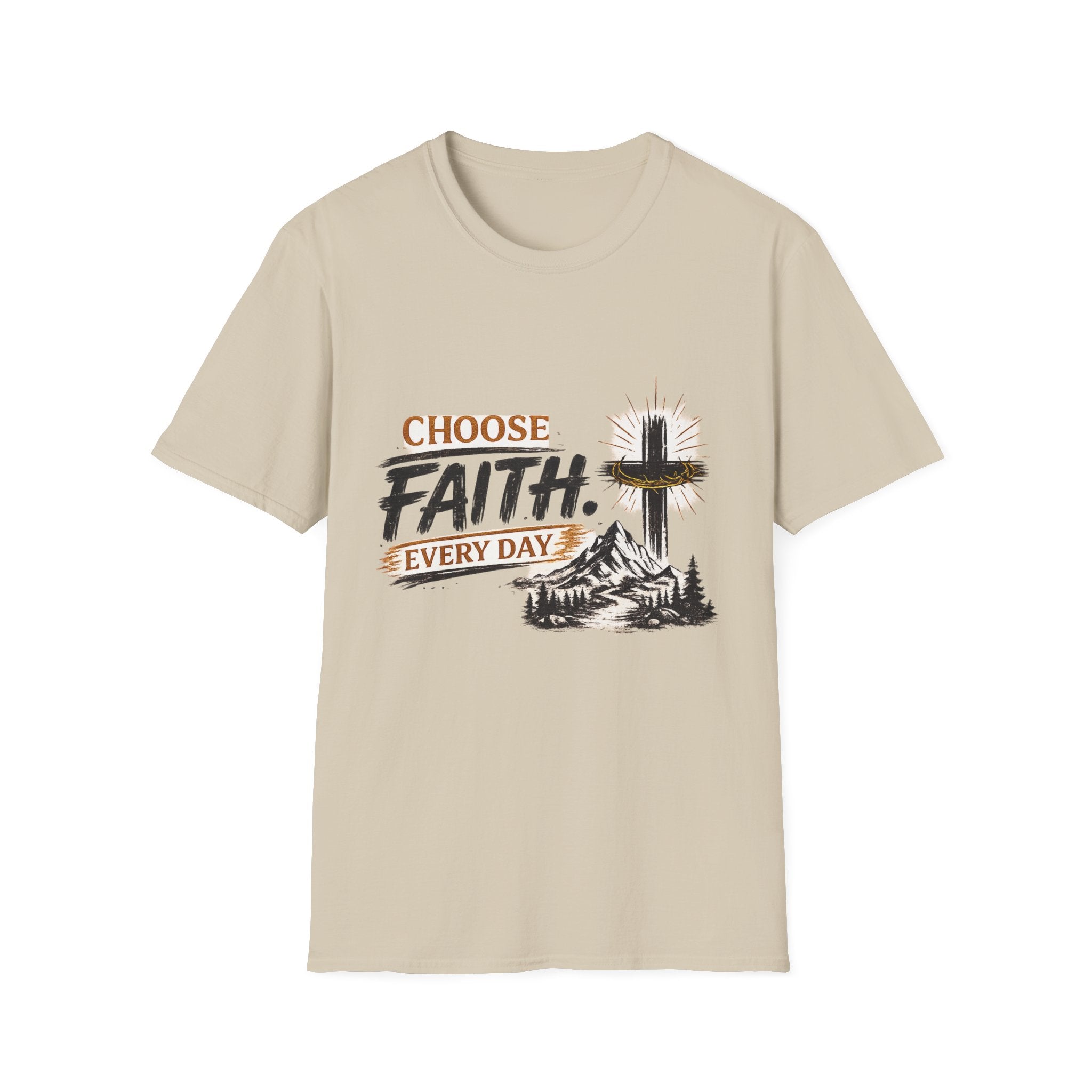 Faith T-Shirt — "Choose Faith Every Day" Christian Graphic Tee