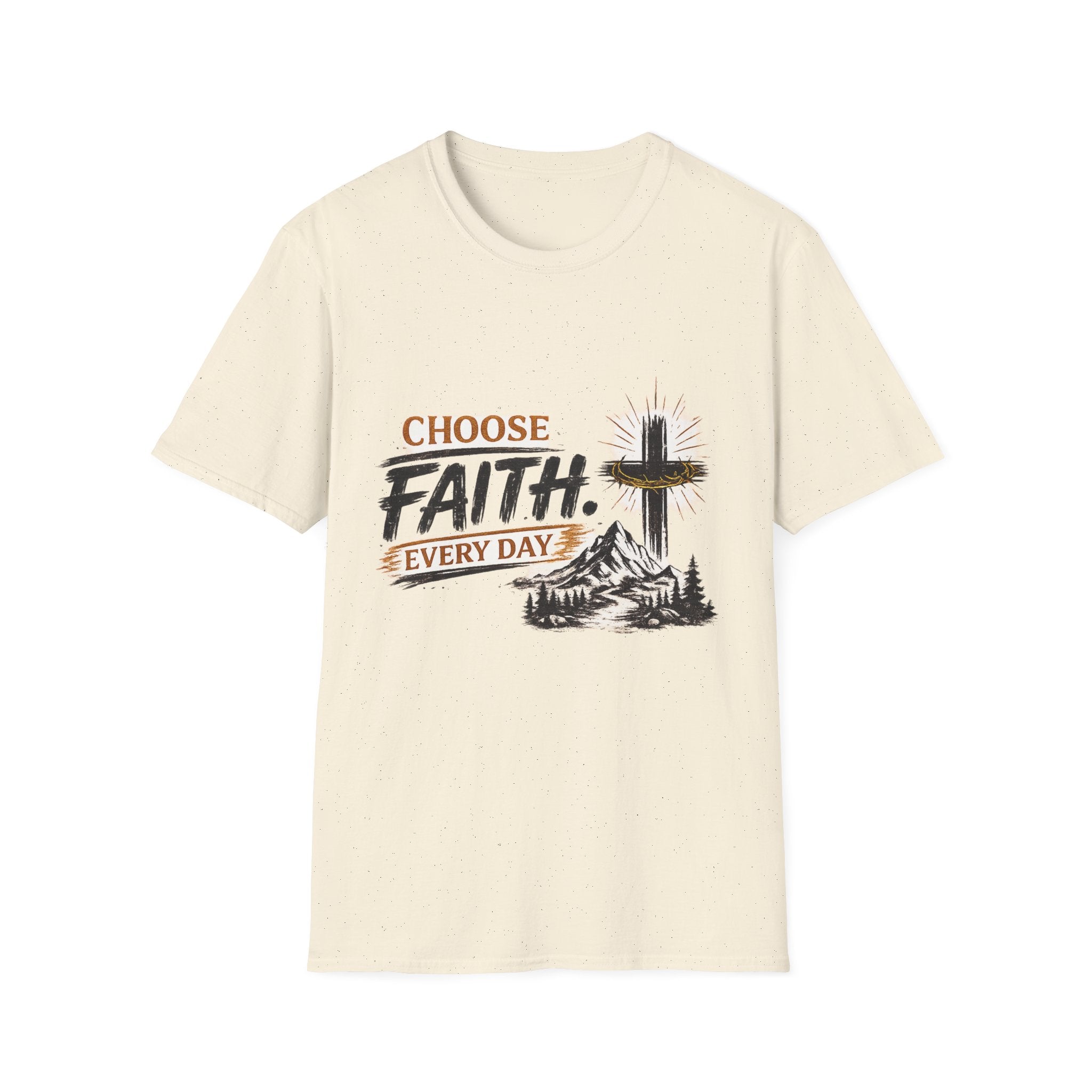 Faith T-Shirt — "Choose Faith Every Day" Christian Graphic Tee