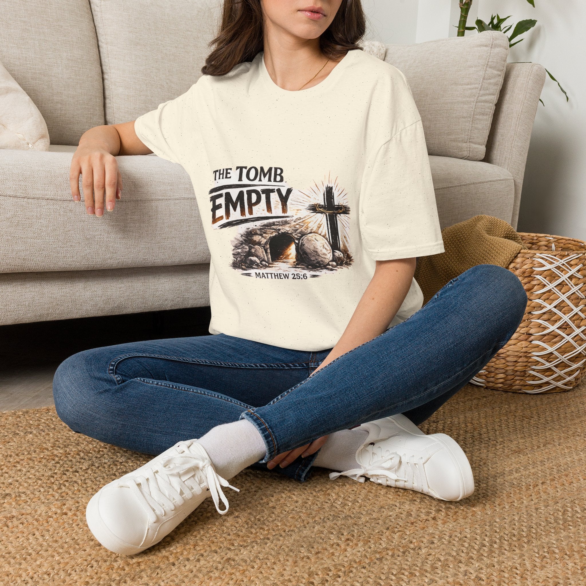 Christian Easter T-Shirt — "The Tomb Empty" Resurrection Tee