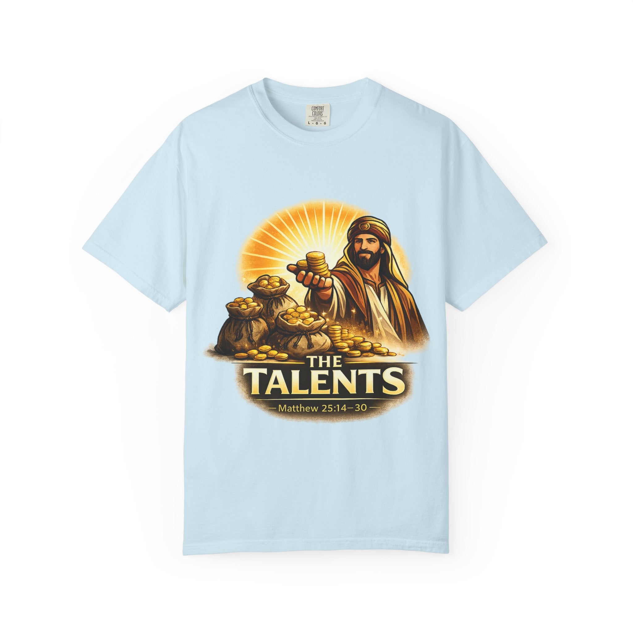 T-Shirt — "The Talents" Biblical Matthew 25:14-30 Christian Faith Tee