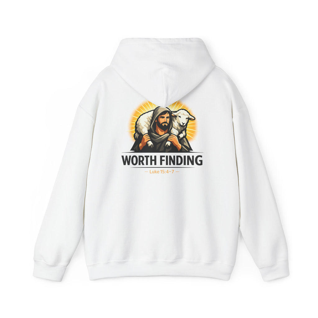 Worth Finding Hoodie — Christian Shepherd & Lamb Graphic Pullover