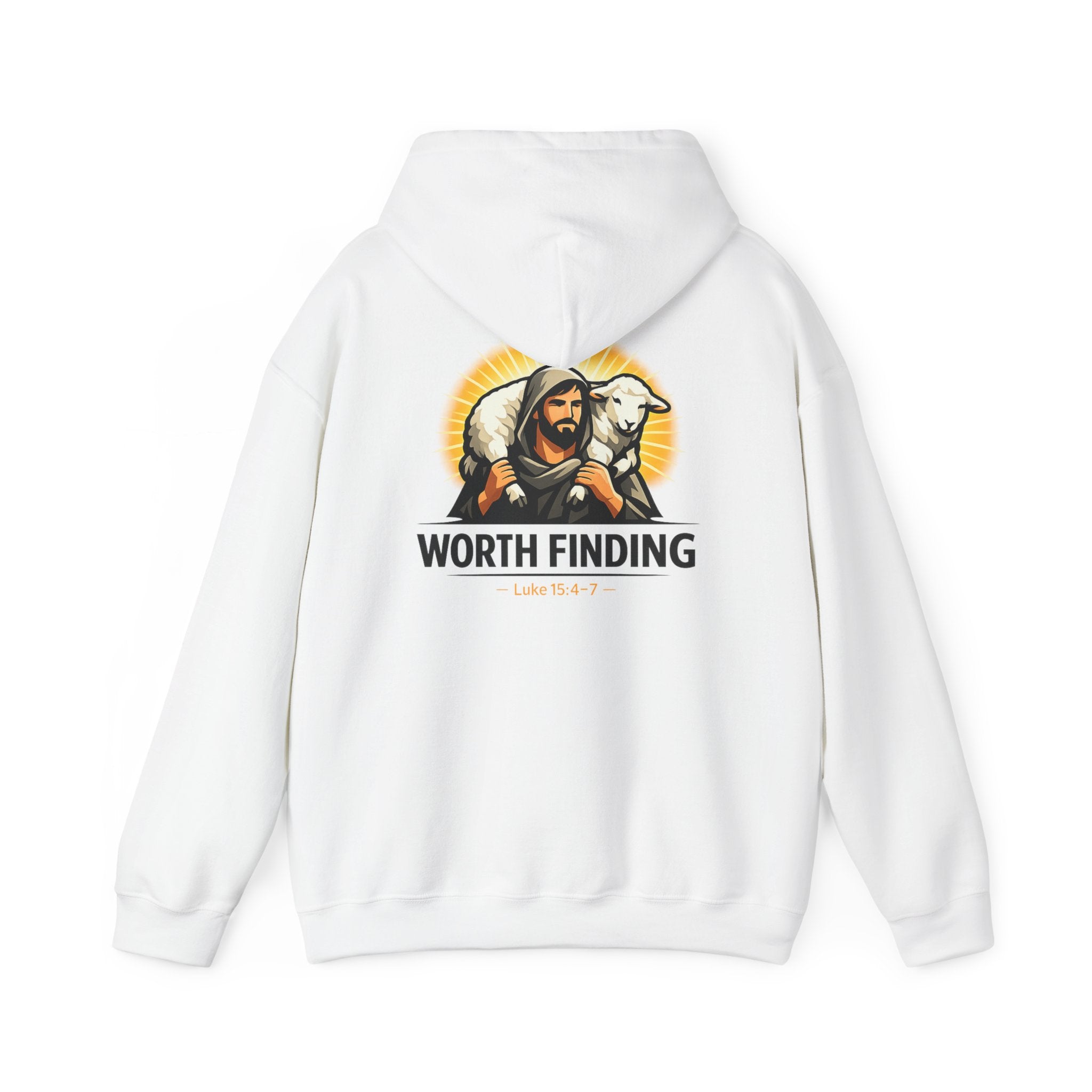 Worth Finding Hoodie — Christian Shepherd & Lamb Graphic Pullover