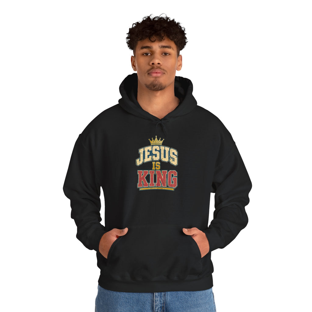 Jesus Is King Hoodie - Christian Faith Crown Sweatshirt