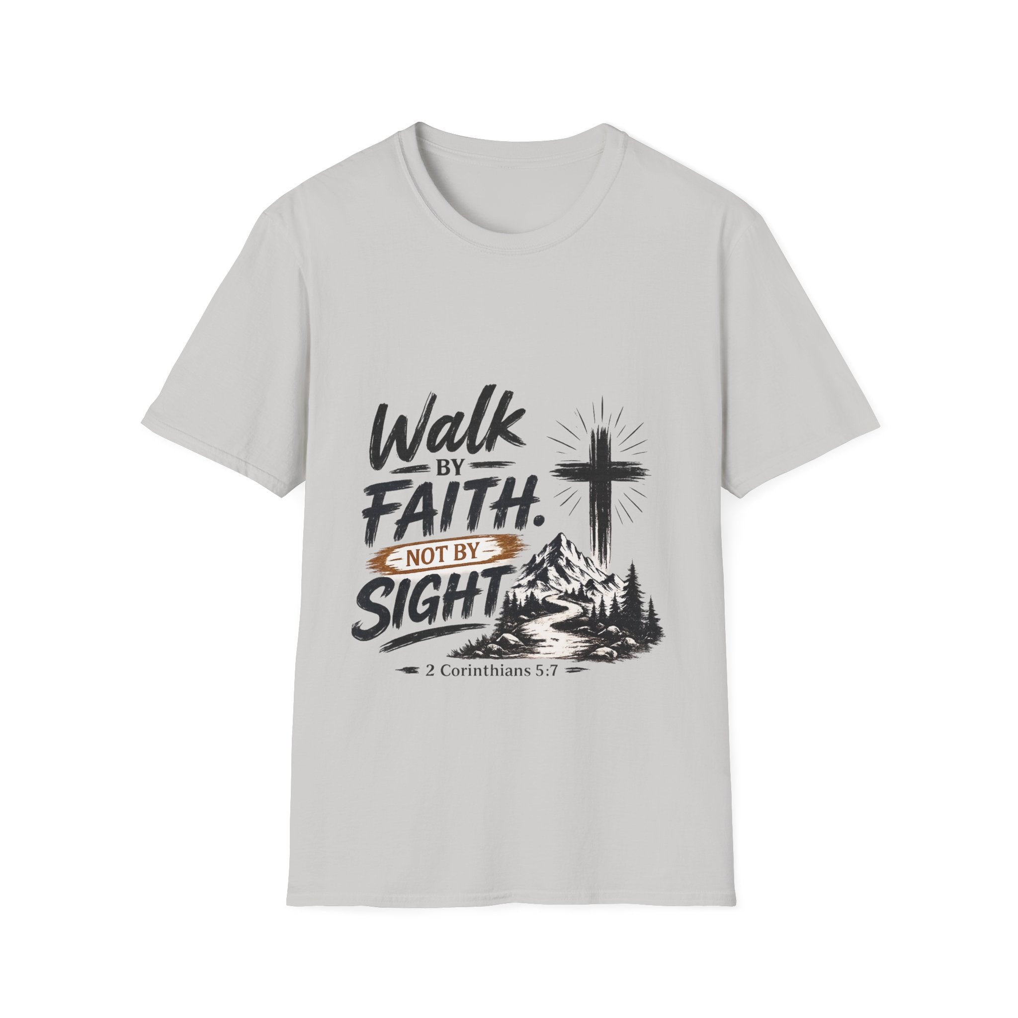 Faith T-Shirt — "Walk by Faith, Not by Sight" Christian Graphic Tee