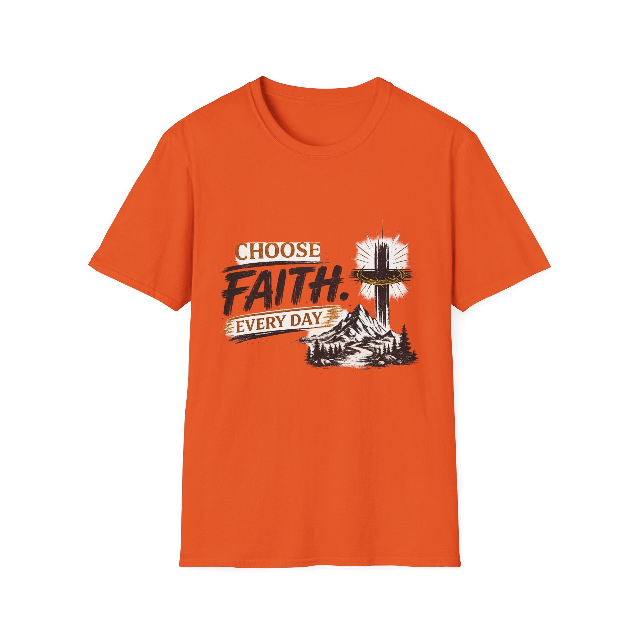 Faith T-Shirt — "Choose Faith Every Day" Christian Graphic Tee
