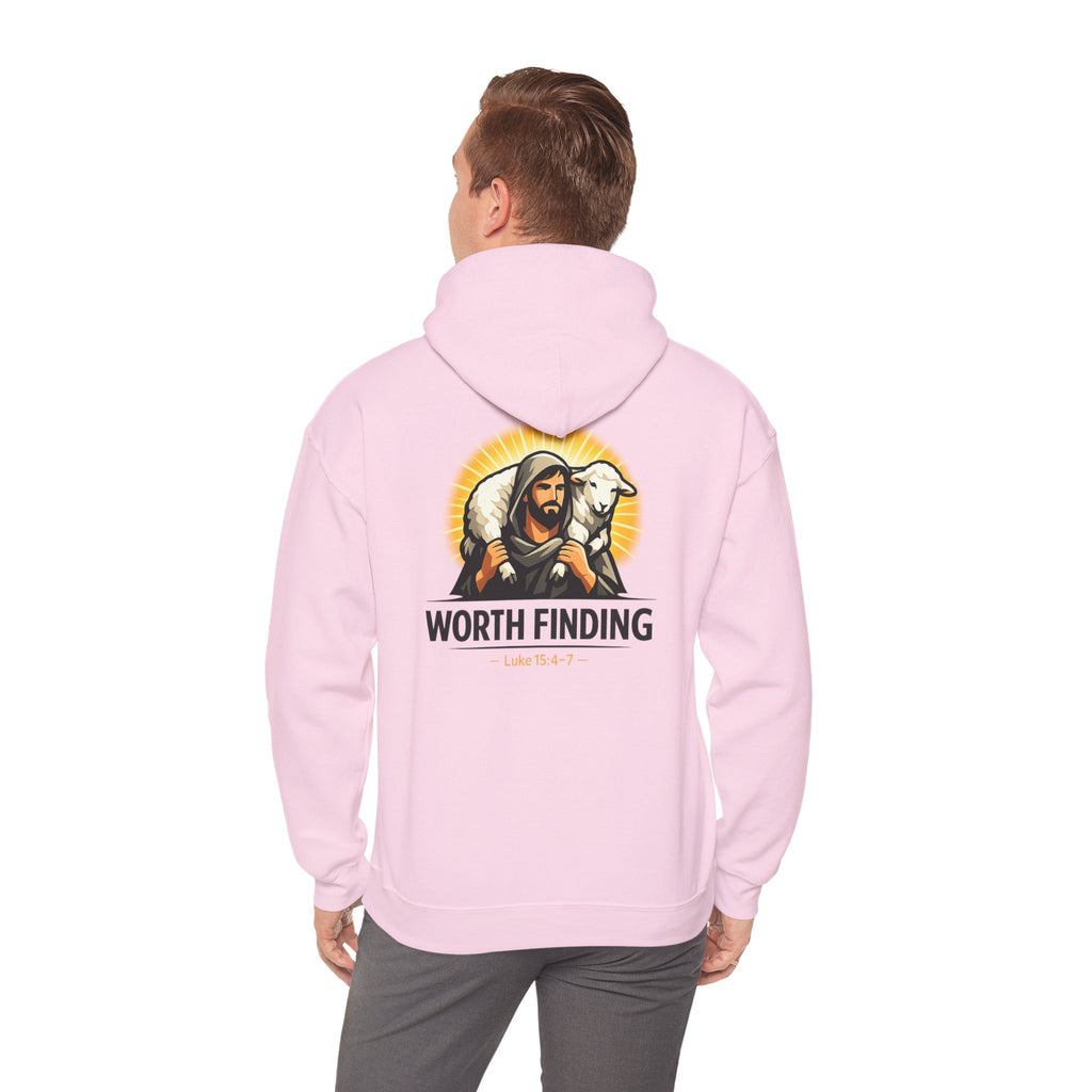 Worth Finding Hoodie — Christian Shepherd & Lamb Graphic Pullover
