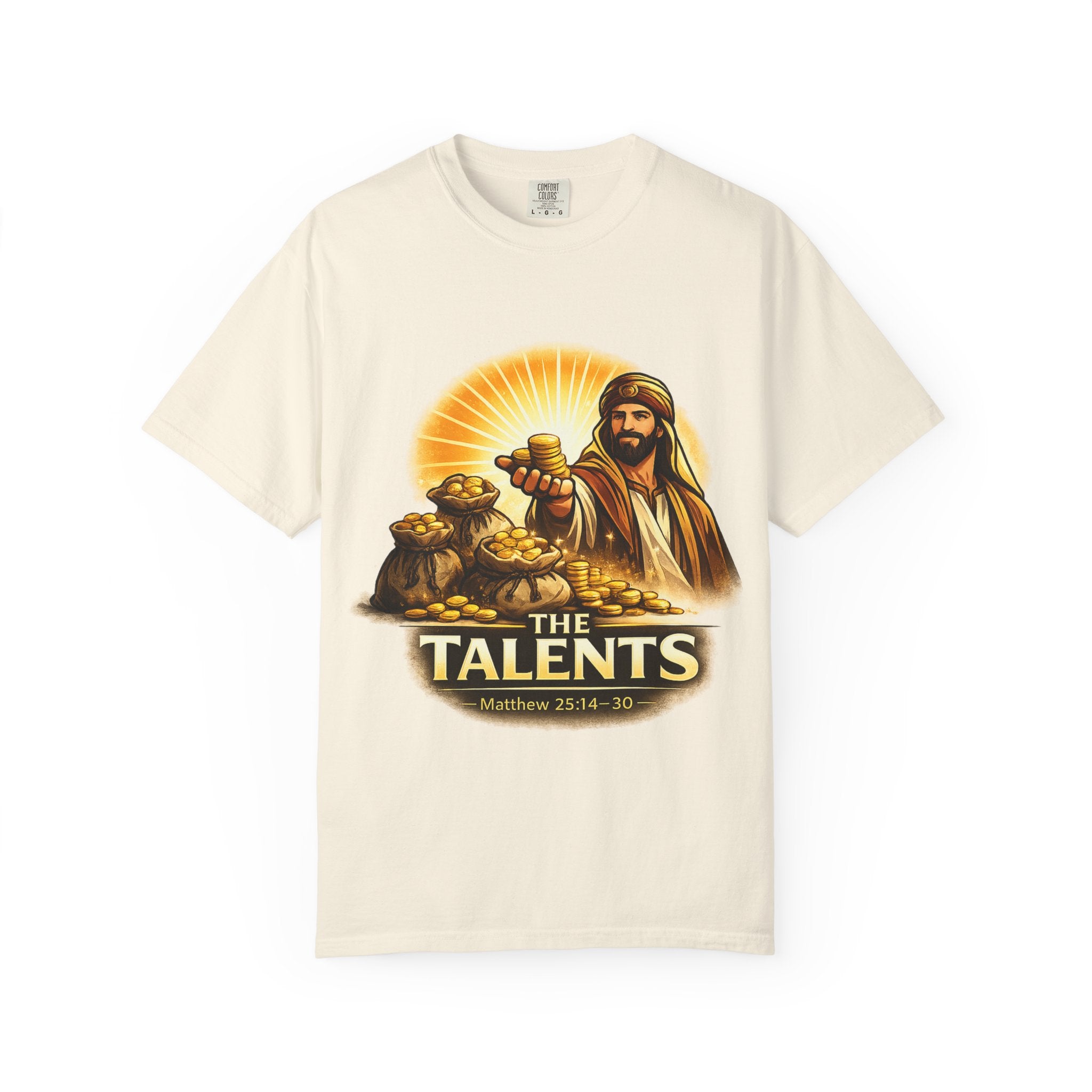 T-Shirt — "The Talents" Biblical Matthew 25:14-30 Christian Faith Tee