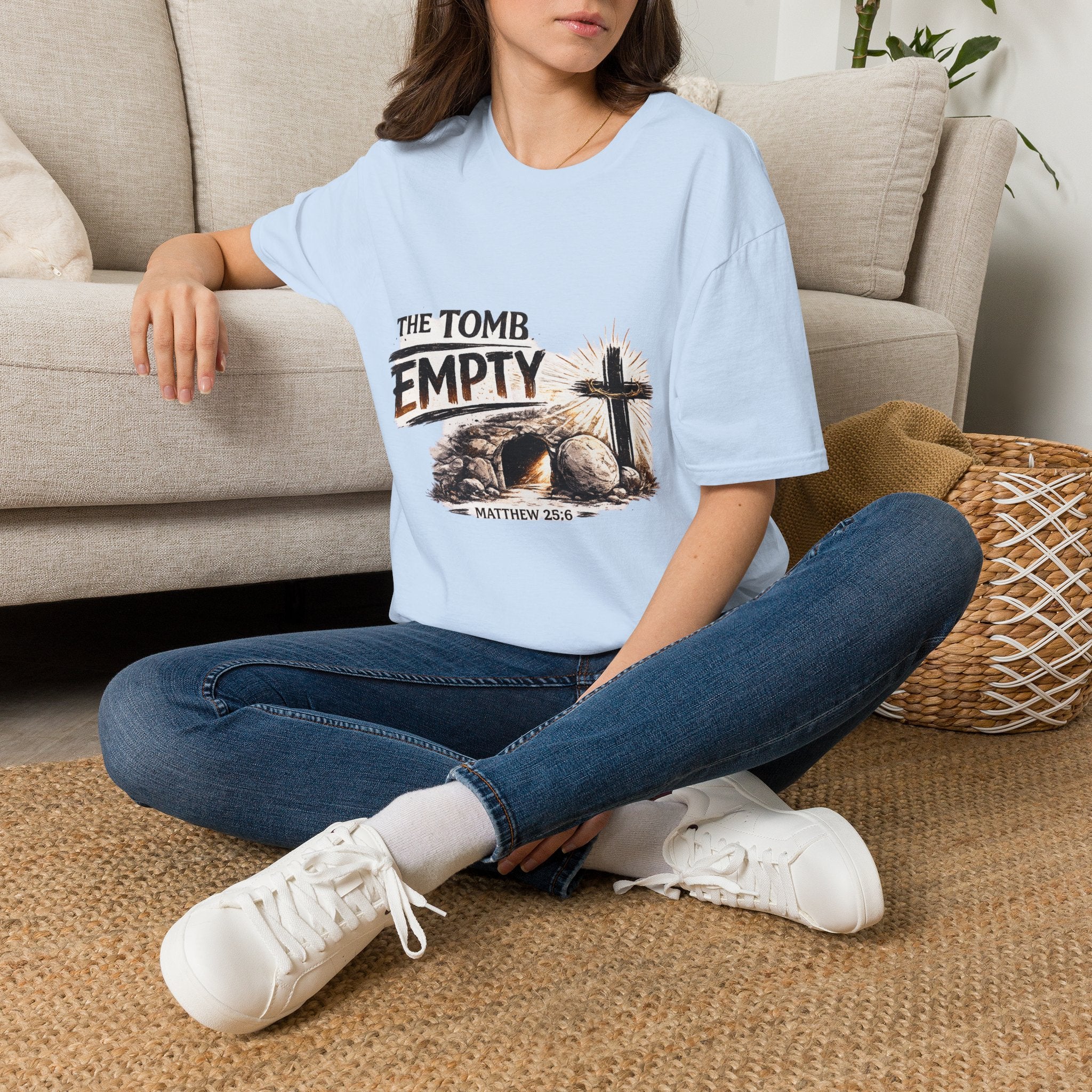 Christian Easter T-Shirt — "The Tomb Empty" Resurrection Tee