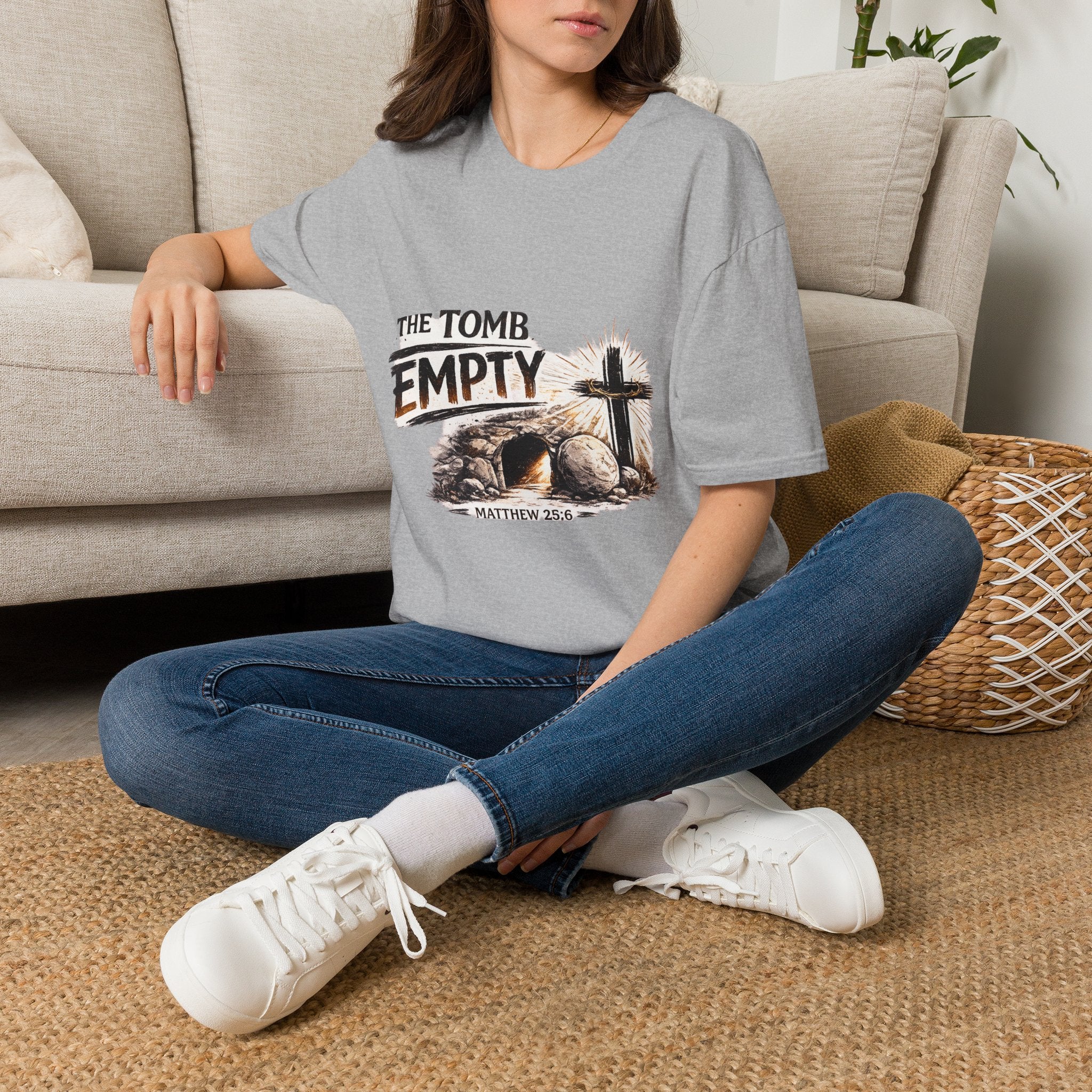 Christian Easter T-Shirt — "The Tomb Empty" Resurrection Tee