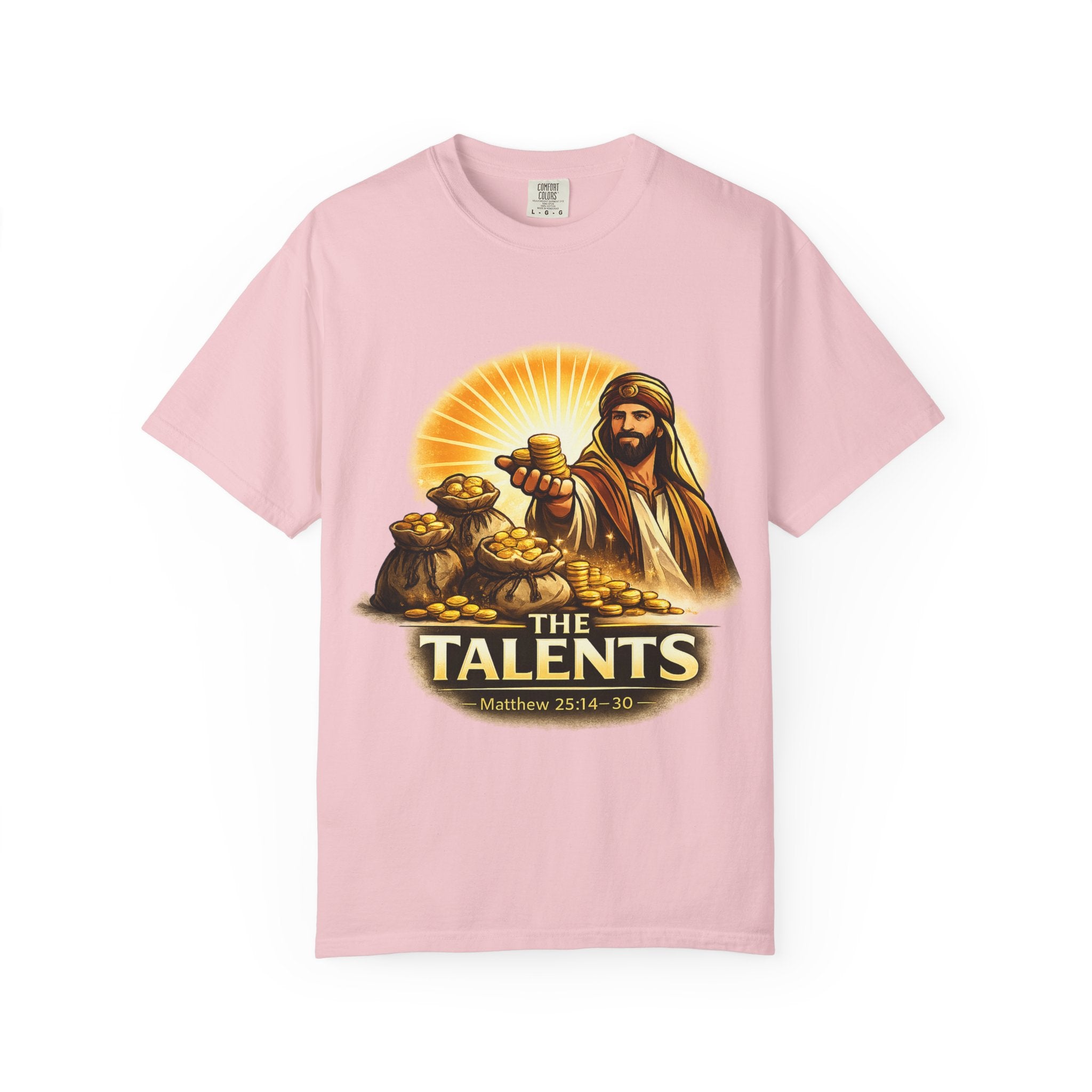 T-Shirt — "The Talents" Biblical Matthew 25:14-30 Christian Faith Tee