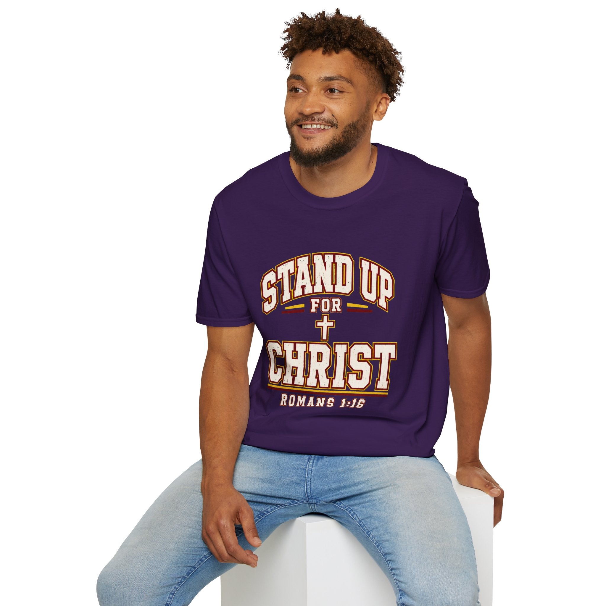 Stand Up for Christ T-Shirt — Romans 1:16 Christian Faith Tee